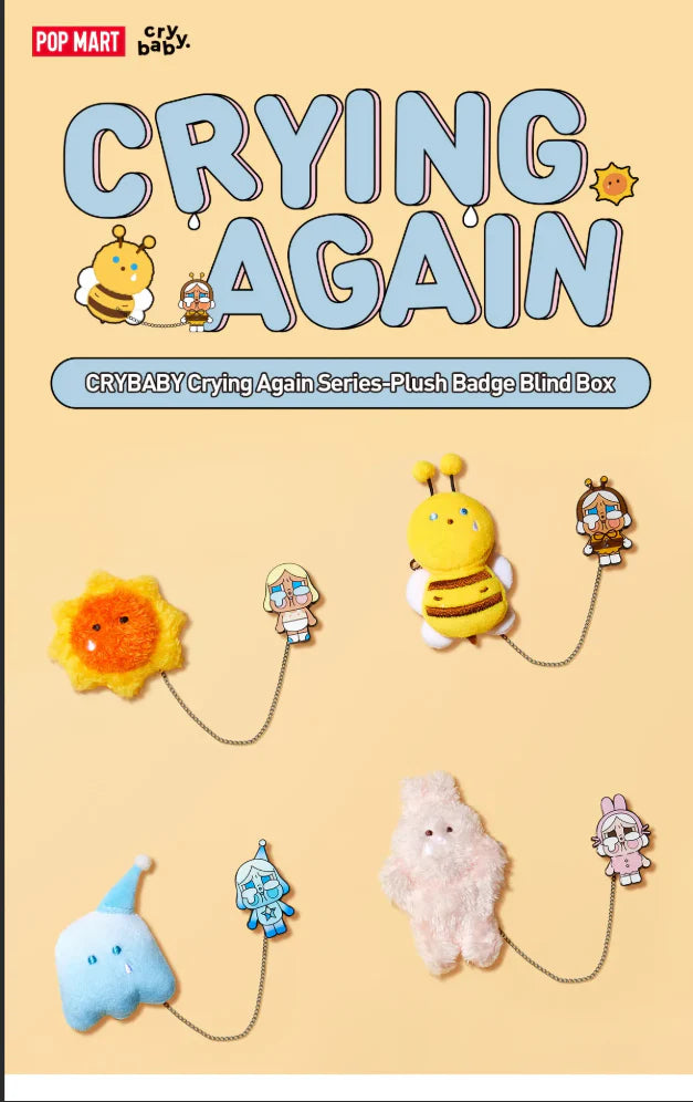 CRYBABY Crying Again Series - Plush Badge Blind Box