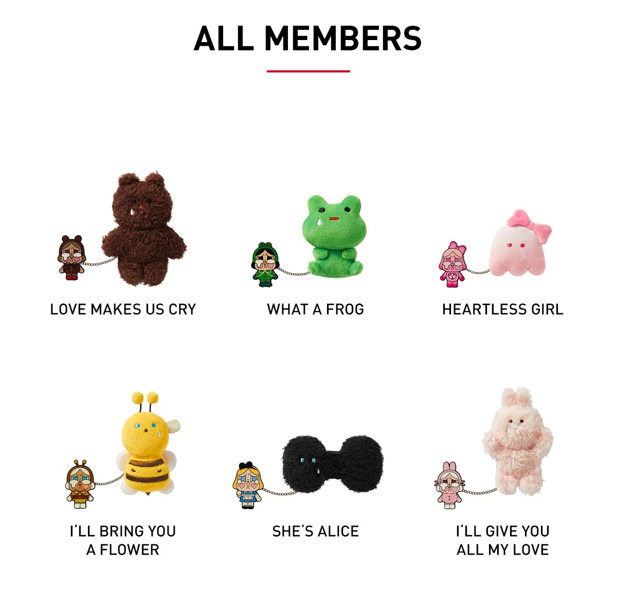 CRYBABY Crying Again Series - Plush Badge Blind Box