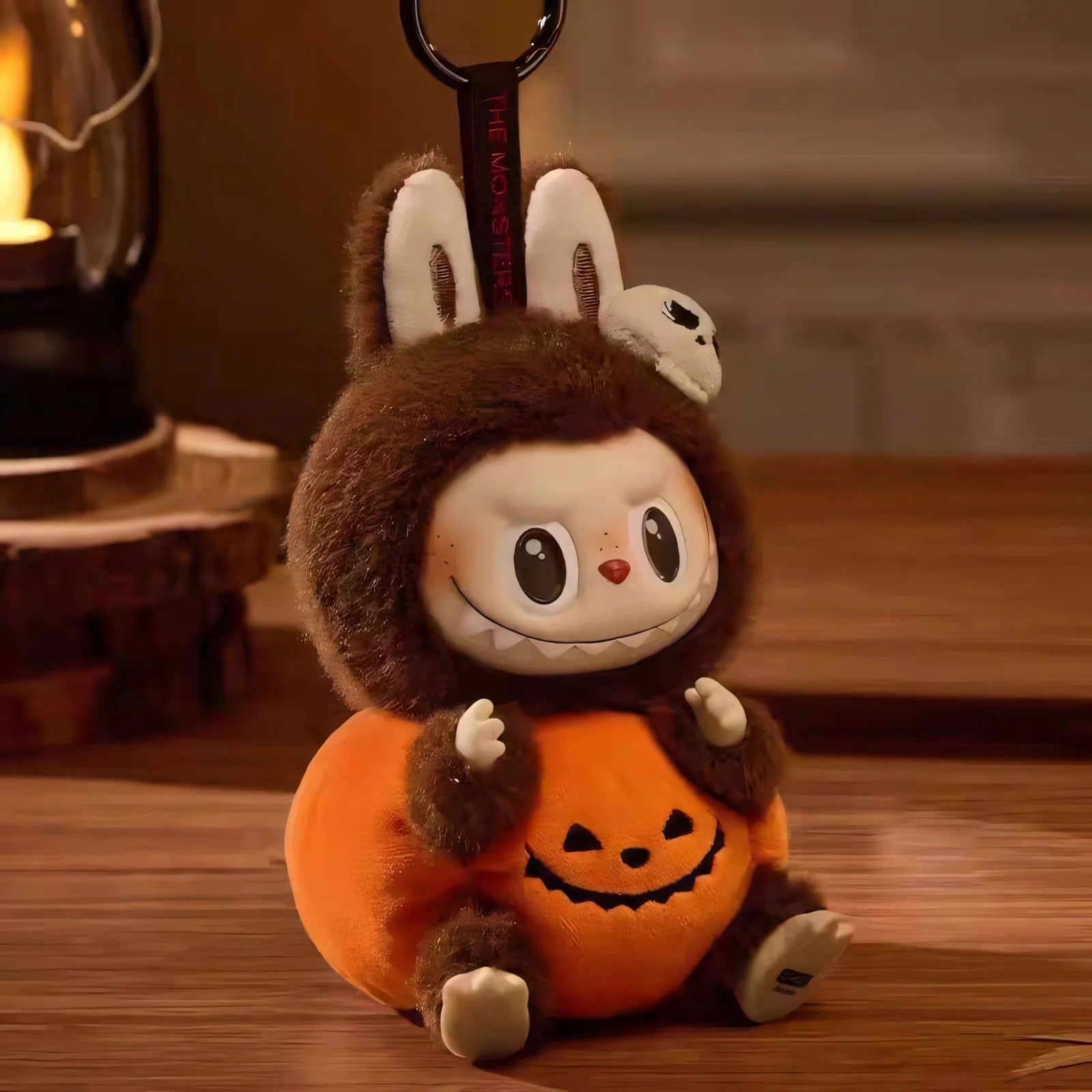 Pumpkin Labubu Happy Halloween Party Series- Sitting Pumpkin Vinyl Plush Pendant pre-order