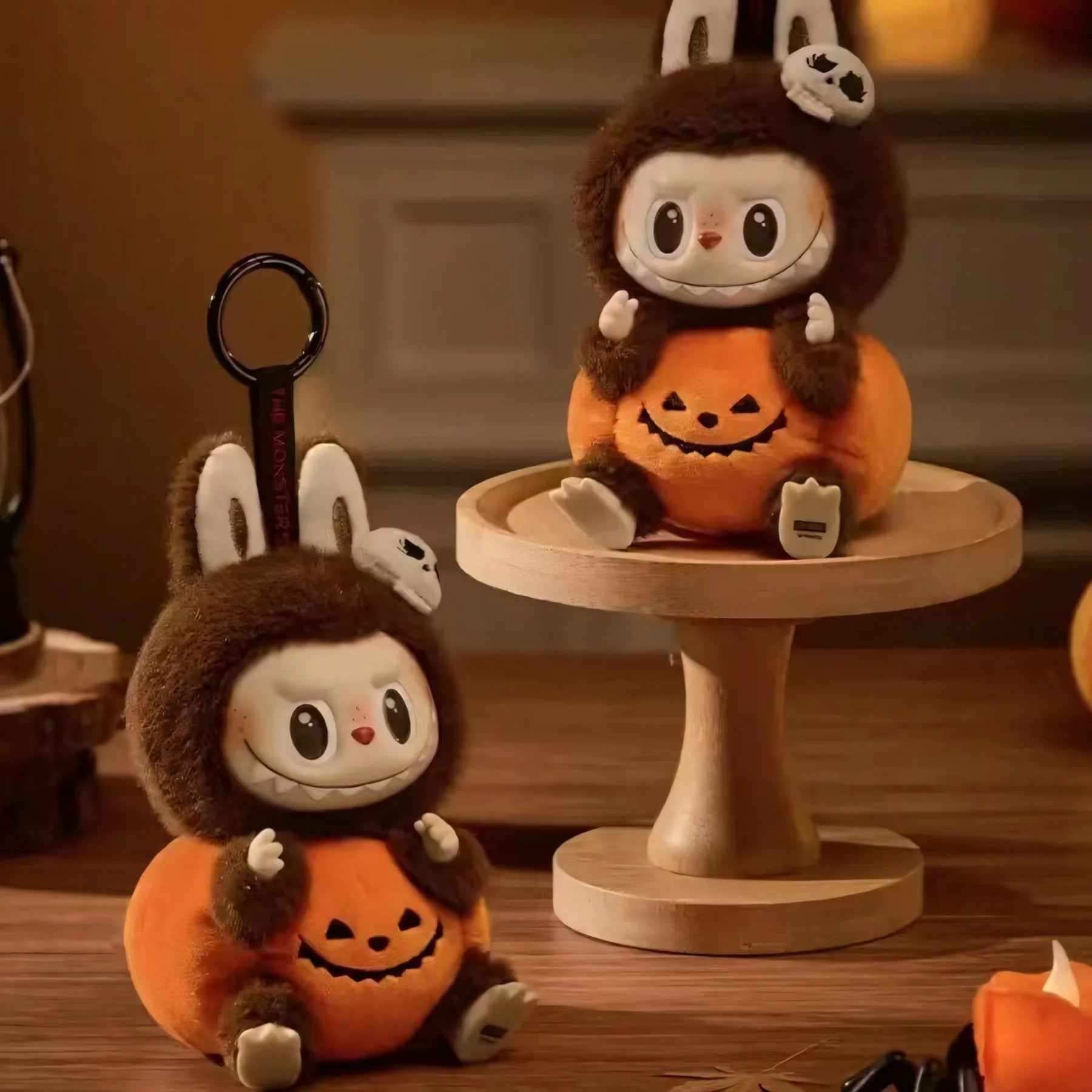 Pumpkin Labubu Happy Halloween Party Series- Sitting Pumpkin Vinyl Plush Pendant pre-order
