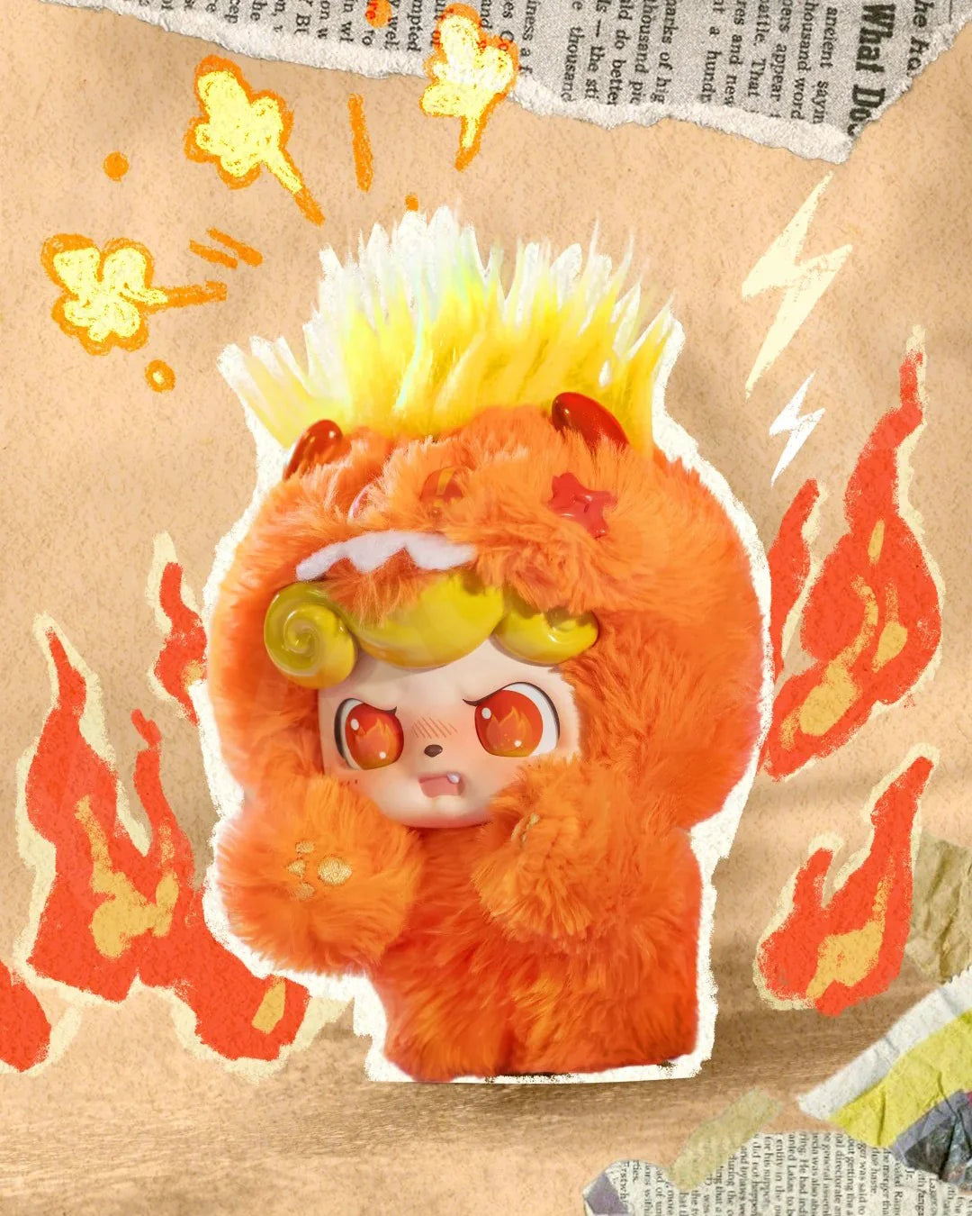 Q.Kid Emotional Hairy Monsters series
