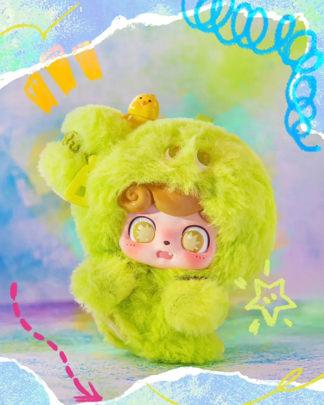 Q.Kid Emotional Hairy Monsters series